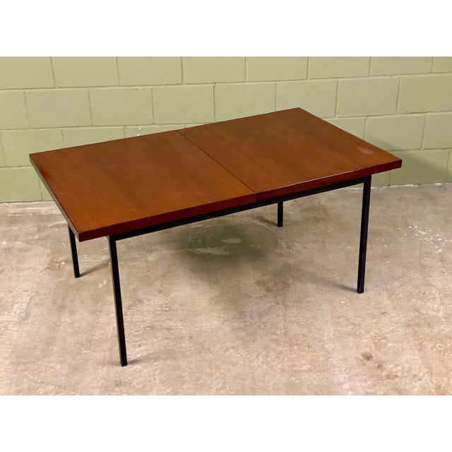 Mid-Century Modern Extendable Model 413SP Dining Table in Teak by Fred Ruf for Knoll International, 1960s For Sale - Image 6 of 15