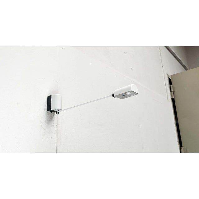 Vintage Italian White Daphinette Classic Wall Lamp by Tommaso Cimini for Lumina, 1980s For Sale - Image 6 of 18