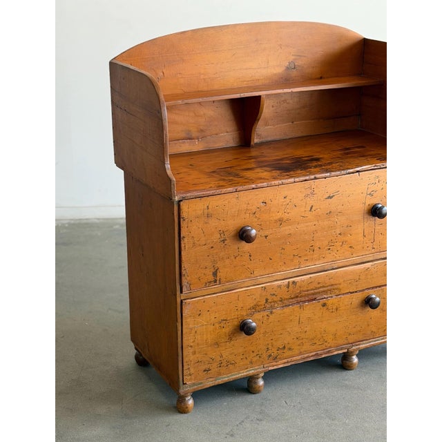 Rustic Vintage Patinated Wood Chest of Drawers For Sale - Image 3 of 12