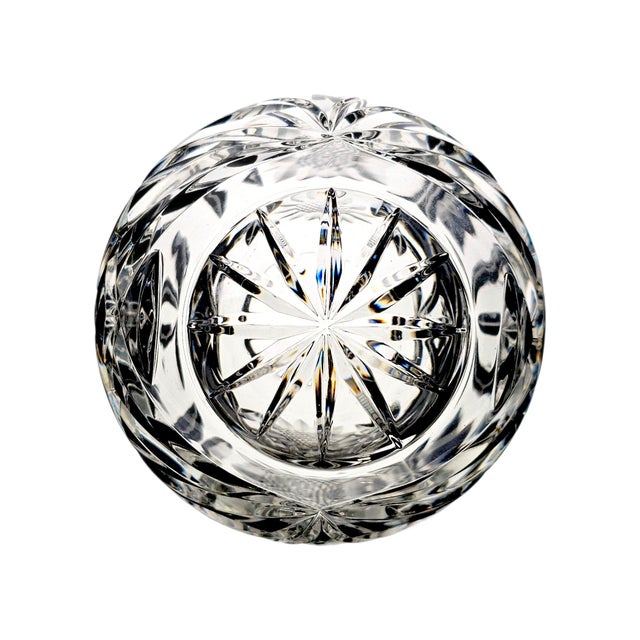 Lausitzer Margaret German Lead Crystal Rose Bowl 5" Sunflower Pattern For Sale In San Francisco - Image 6 of 14