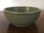 American art pottery Arts & Crafts green pottery bowl marked with incised USA on the base. Heavily potted with attractive...