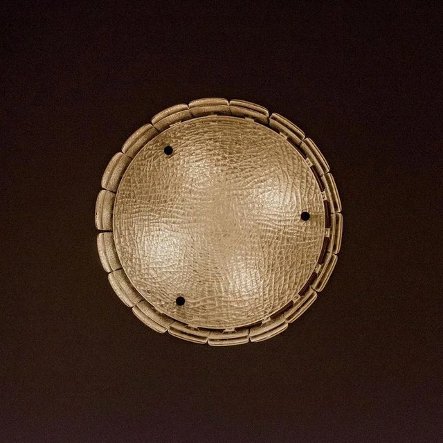 Brass & Glass Light Fixture from Kaiser Leuchten, 1960s For Sale - Image 11 of 14