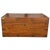 Circa early 1900s England. A handsome and generously proportioned camphor wood traveling trunk, brass bound and fitted...