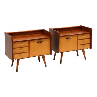 Nightstands in Teak, Set of 2 For Sale