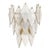 Antique Brass Handmade Glass Wall Lamps, Set of 2 For Sale - Image 8 of 9