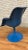 Metal Mid Century Modern "Junior" Swivel Chairs by Yrjö Kukkapuro for Haimi Newly Reupholstered Blue Suede - Set of 3 For Sale - Image 7 of 13