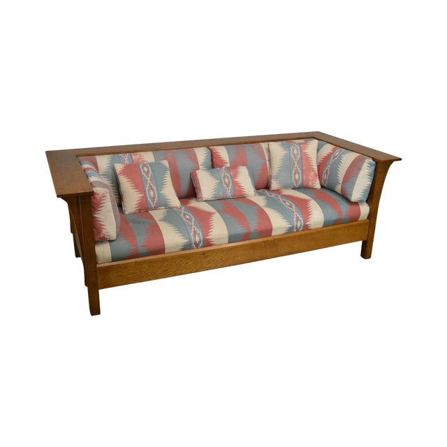 Stickley Mission Collection Oak Prairie Sofa Settle B Chairish