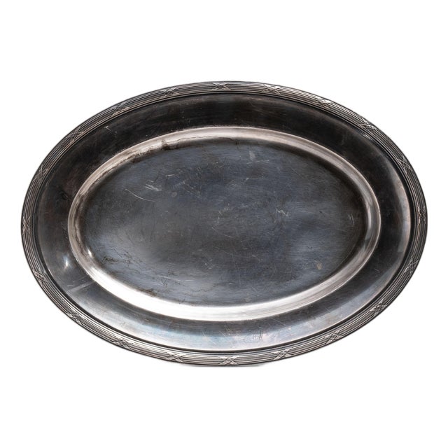 Mid 20th Century France Gray Silver Plate For Sale