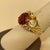 Gemstone 4.5 Ct Natural Spessartine Garnet & Diamond Ring 18 Karat Yellow Gold For Sale - Image 7 of 18