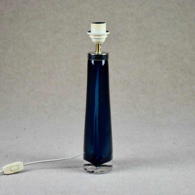 Mid-Century Modern Table Lamp by Carl Fagerlund for Orrefors, Sweden, 1960s For Sale - Image 3 of 8