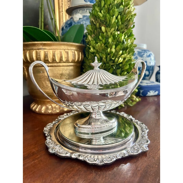 Silver Paul Storr Sterling Silver Sauce Tureen ~ London 1795 For Sale - Image 8 of 8