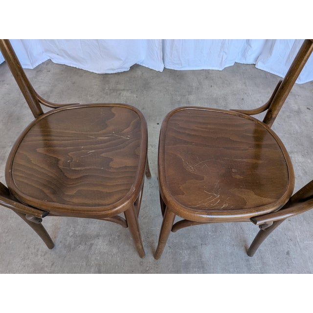 Mid-Century Bistro Style Dining Chair in Wood, Former Yugoslavia, 1970s For Sale - Image 18 of 18