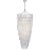 Vacarro Tall Cascading Chandelier in Plaster White Designer: Julie Neill Canopy: 7" Round Mounting: Chain Shade Detail: No...