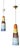 Murano Glass Pendants in the style of Massimo Vignelli, 1950s, Set of 2 For Sale
