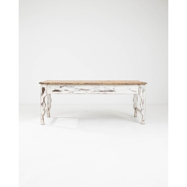 1900s French Wood Patinated Dining Table For Sale - Image 16 of 18