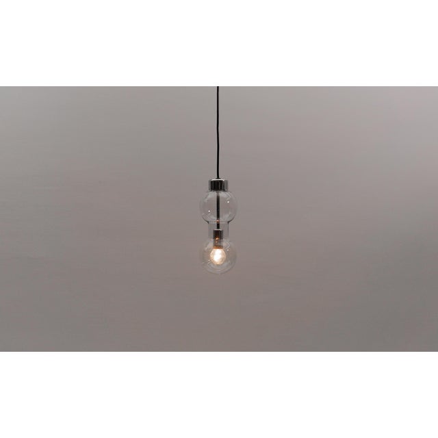 1960s Vintage German Space Age Glass Pendant Lamp, 1960s For Sale - Image 5 of 8
