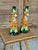 Chocolate Vintage Regency Leopard Figural Ceramic Candlestick Holders Manner of Lynn Chase-Pair For Sale - Image 8 of 12