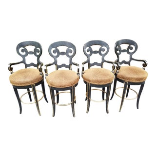 Century Furniture Swivel Barstools - Set of 4 For Sale