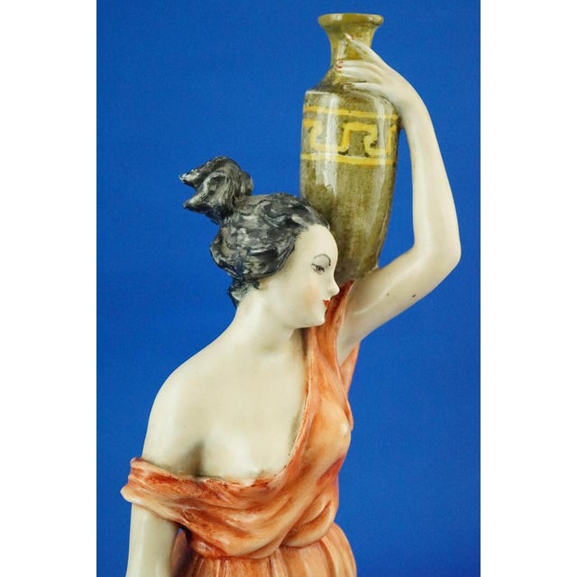 20th Century Neoclassical Porcelain Figurine Roman Water Carrier by Guido Cacciapuoti, Italy,1920s For Sale - Image 18 of 18