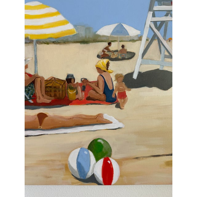 Figurative "On a Cloudless Day" Original Modern Oil Painting, by Jennifer Hohlfelder For Sale - Image 3 of 8
