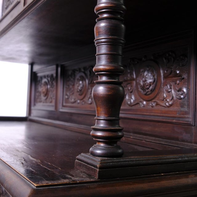 Early 20th Century Renaissance Carved Wooden Sideboard, 1920s For Sale - Image 12 of 16