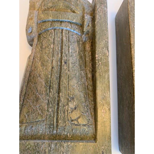 Tall Vintage Soapstone Bookends From the 70s Set of 2 Chairish