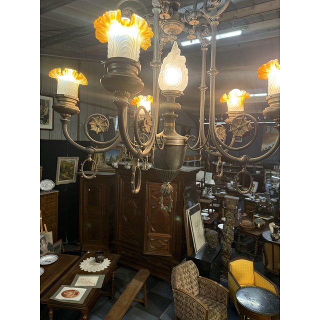 Napoleon III 6-Light Chandelier For Sale - Image 10 of 11