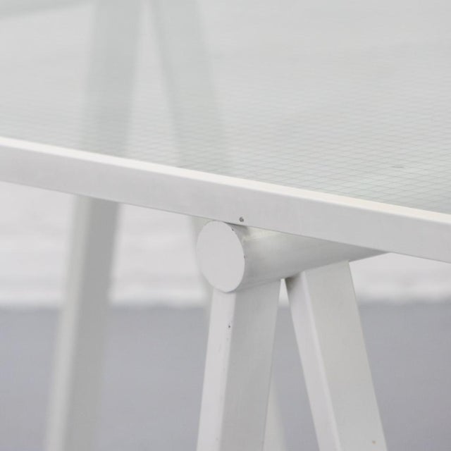 1980s Trestle Desk by Rodney Kinsman for Bieffeplast, 1980s For Sale - Image 5 of 14