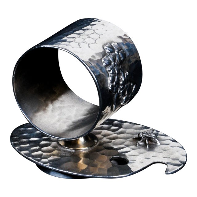 19th Century Hammered Rogers & Smith Co. Napkin Ring For Sale