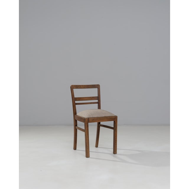 20th Century French Wooden Dining Chair With Upholstered Seat For Sale In Greensboro - Image 6 of 18