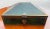 Vintage Pyramid Shaped Brass Trimmed Dresser Box. For Sale - Image 9 of 11