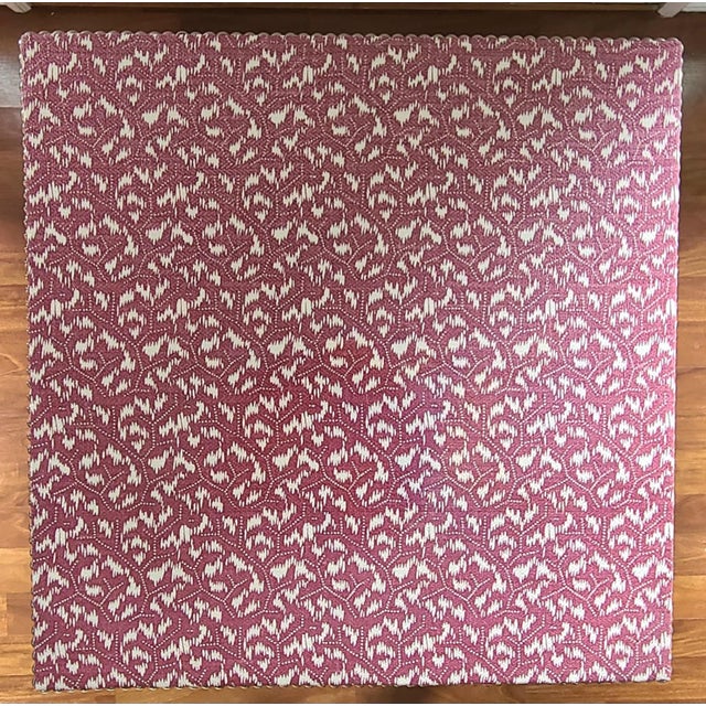 2010s Parsons Upholstered Tables, a Pair For Sale - Image 5 of 7