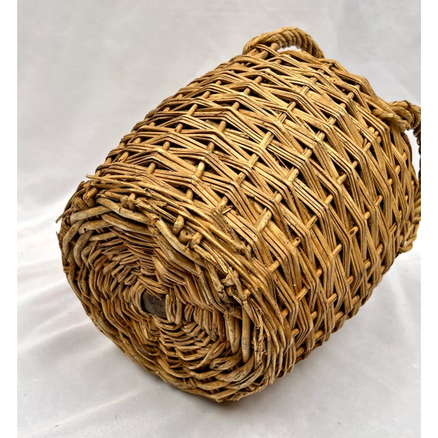 Early 20th Century Wicker Wrapped German Demijohn Bottle For Sale - Image 10 of 13