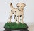 Pair of Vintage Cast Iron Dalmatian Dog Food & Water Bowl Holders For Sale - Image 9 of 13