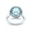Tiffany & Co. Platinum Soleste Aquamarine & Diamond Ring 3.95ct 7.17g, Size 5 For Sale - Image 6 of 11