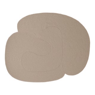 Riff Rug, 4x6ft, Sand, From Souda, Braided, Coiled Wool Area Rug For Sale