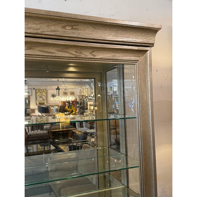 Silver Pulaski Furniture Lyon Sliding Door Curio For Sale - Image 8 of 11