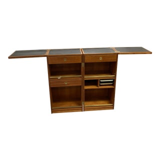 1960s Scandinavian Drylund Reno Wahl Iversen Teak Bar For Sale