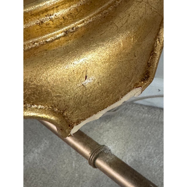 1980s Chinoiserie Hollywood Regency Blue and White Fishnet Table Lamps With Custom Fabric Shades - A Pair For Sale - Image 16 of 17