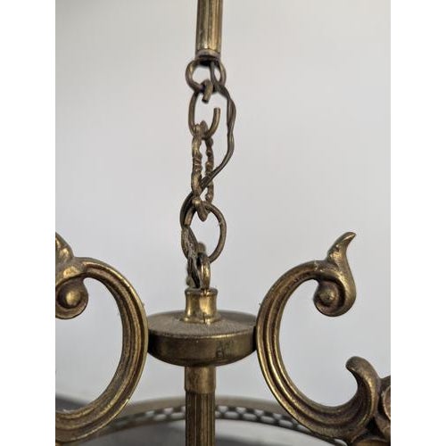 Vintage Brass and Lantern For Sale - Image 3 of 7