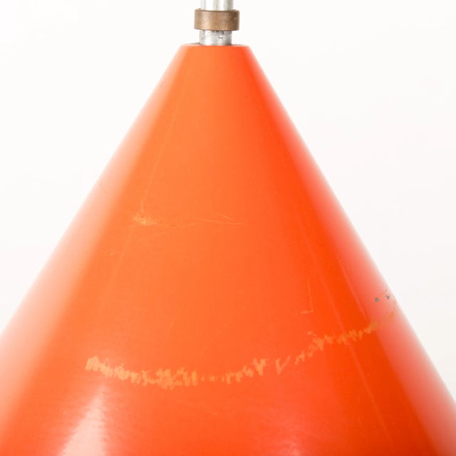 1960s 1960s Mid-Century Orange Billiard Pendant by Arne Jacobsen for Louis Poulsen For Sale - Image 5 of 10