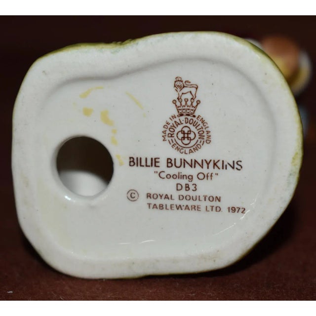 Vintage Royal Doulton " Billie Bunnykins Cooling Off" Figurine For Sale - Image 13 of 13