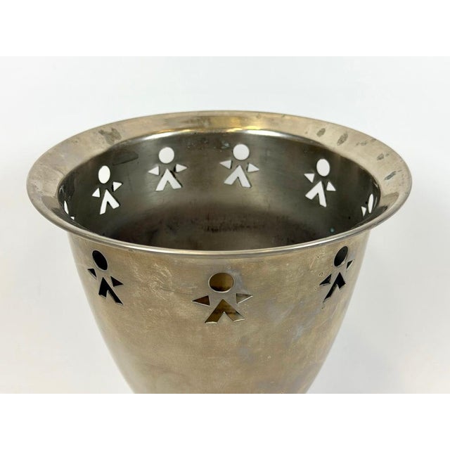 Metal Vintage Alessi Style Champagne Cooler, 1960s For Sale - Image 7 of 8