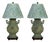 Late 19th Century Bronze Chinoiserie Lamps With Dragon Handles and Rosewood Base - a Pair For Sale