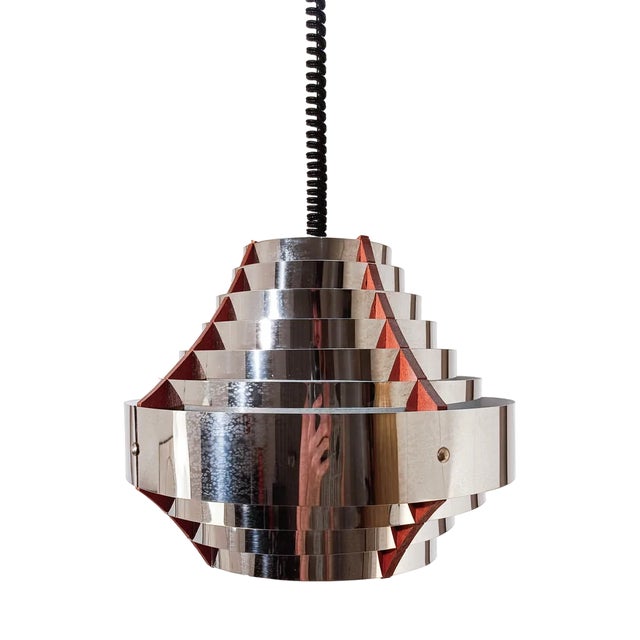 Vintage Scandinavian Ceiling Lamp in the style of Hans Agne Jakobsson, 1970s For Sale