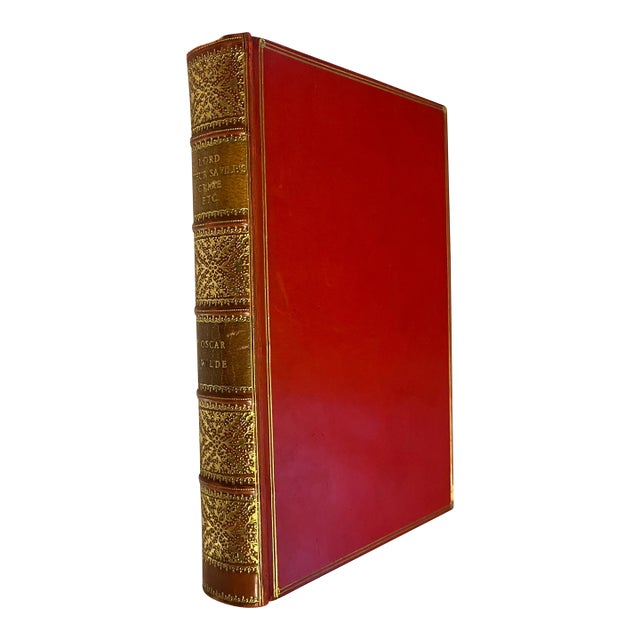 Fine Red Leather Binding - Lord Arthur Savile's Crime - By Oscar Wilde, London 1908 For Sale