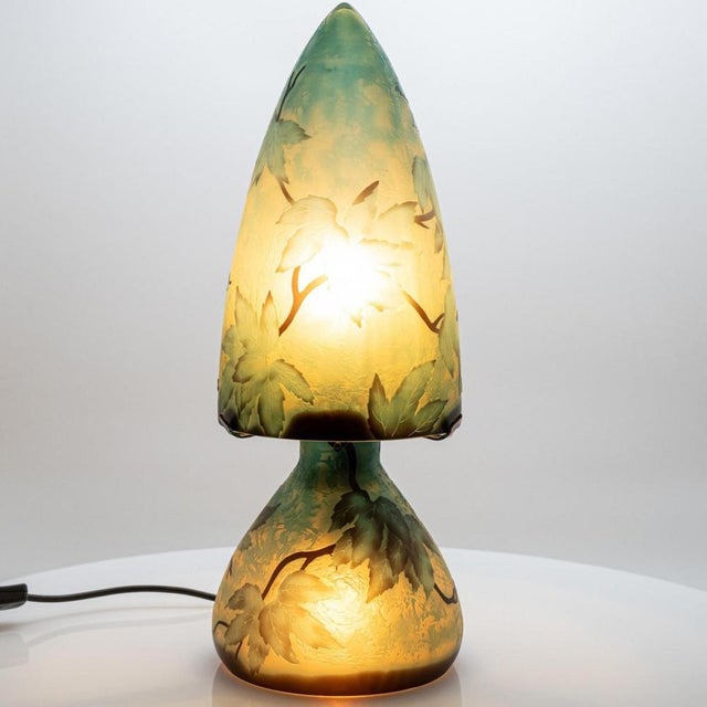 1900 - 1909 Antique French Gallé Table Lamp, 1900 For Sale - Image 5 of 12