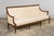 Late 19th Century French Louis XVI Style Oak Canapé in Cream Jacquard For Sale - Image 14 of 18