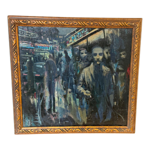 Soviet Leningrad Street Scene by Shalaev, Dated 1989