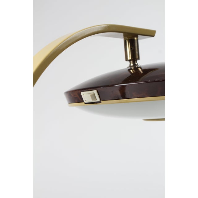 Mod Carey 520 Desk Lamp in Faux Tortoiseshell by Luis Pérez De La Oliva for Fase, Spain, 1970s For Sale - Image 11 of 18
